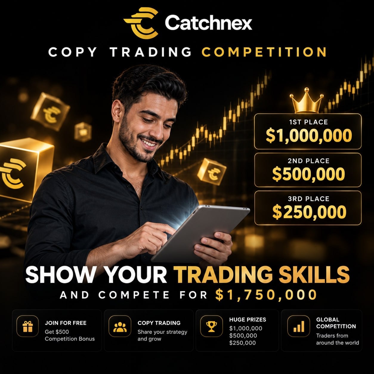 Catchnex Runs $1.75 Million Copy Competition, Ranking Traders by Verified ROI